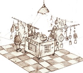 cuisine croquis dispositif gouramandises